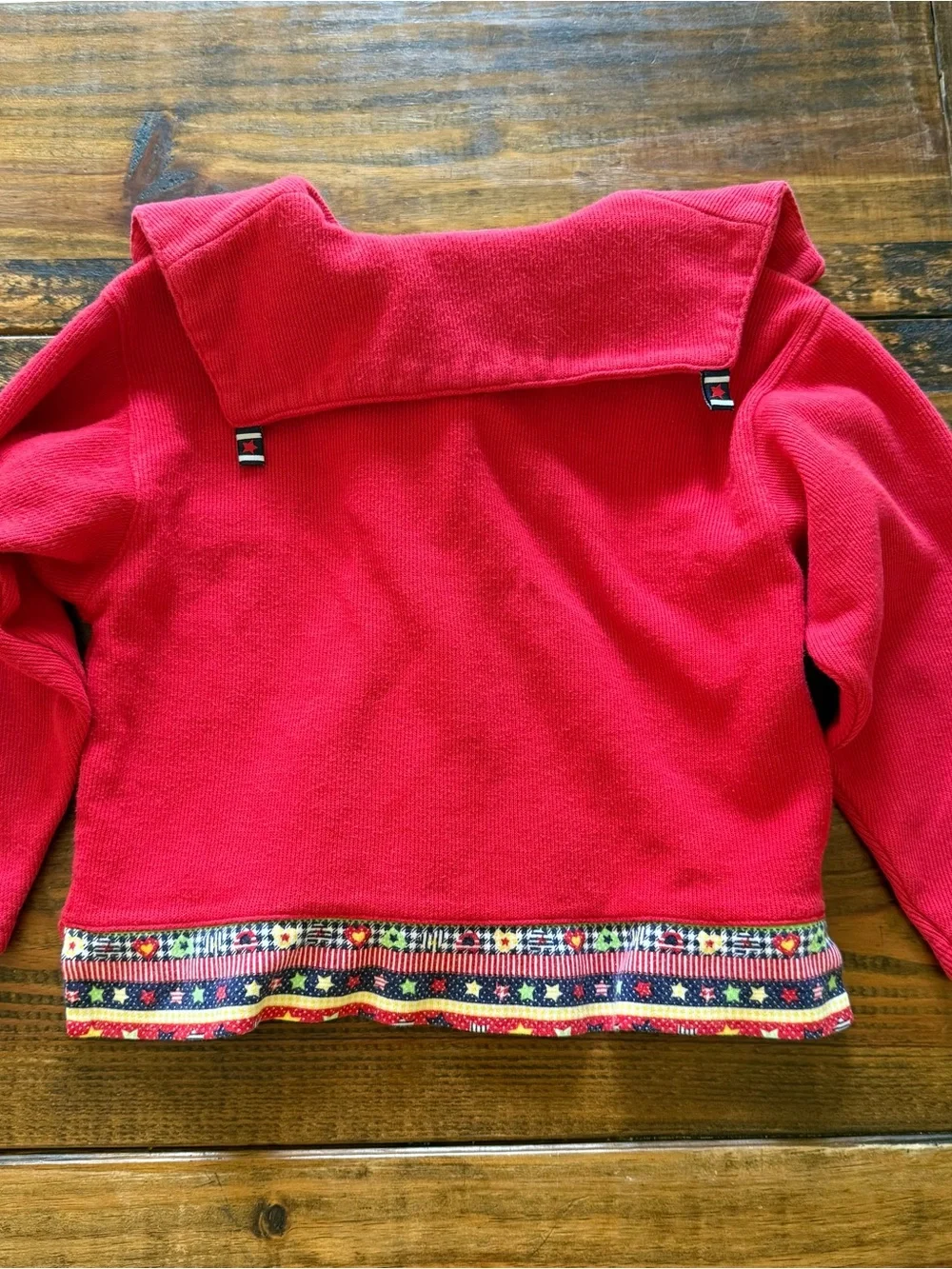 Vintage Gymboree  Girls Jacket Top Red Size L Rainbow Tag 90s Retro.
